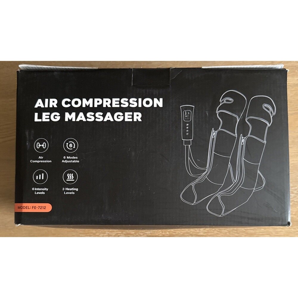 Air Compression Leg Massager 3 Heat 6 Massage Settings - Model FE-7212